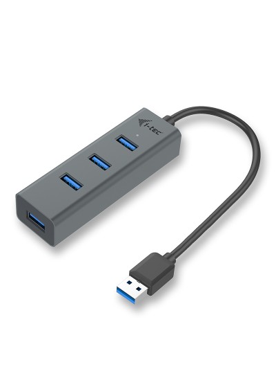 Hub i - tec usb 3.0 con 4 puertos usb 3.0 con cable integrado 28cm