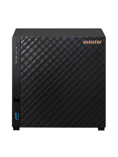 Servidor nas asustor tower 4 bay quad - core 1.4ghz 1gb 2.5gbe x1 usb3.2
