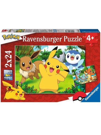 Puzzle ravensburger pokemon 2x24 4+