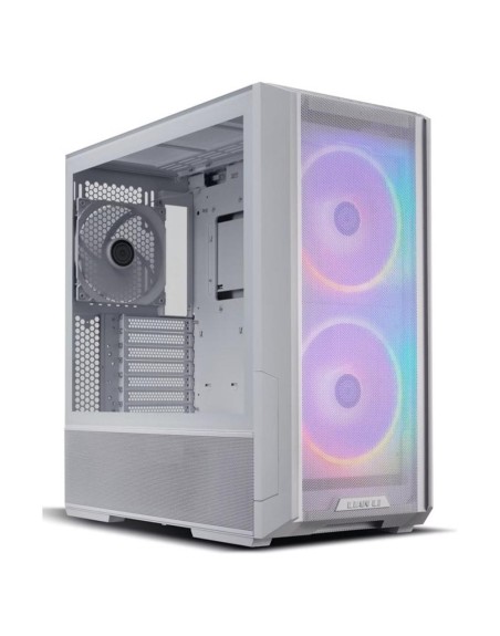 Caja ordenador gaming lian li e - atx lancool 216 argb cristal templado blanco