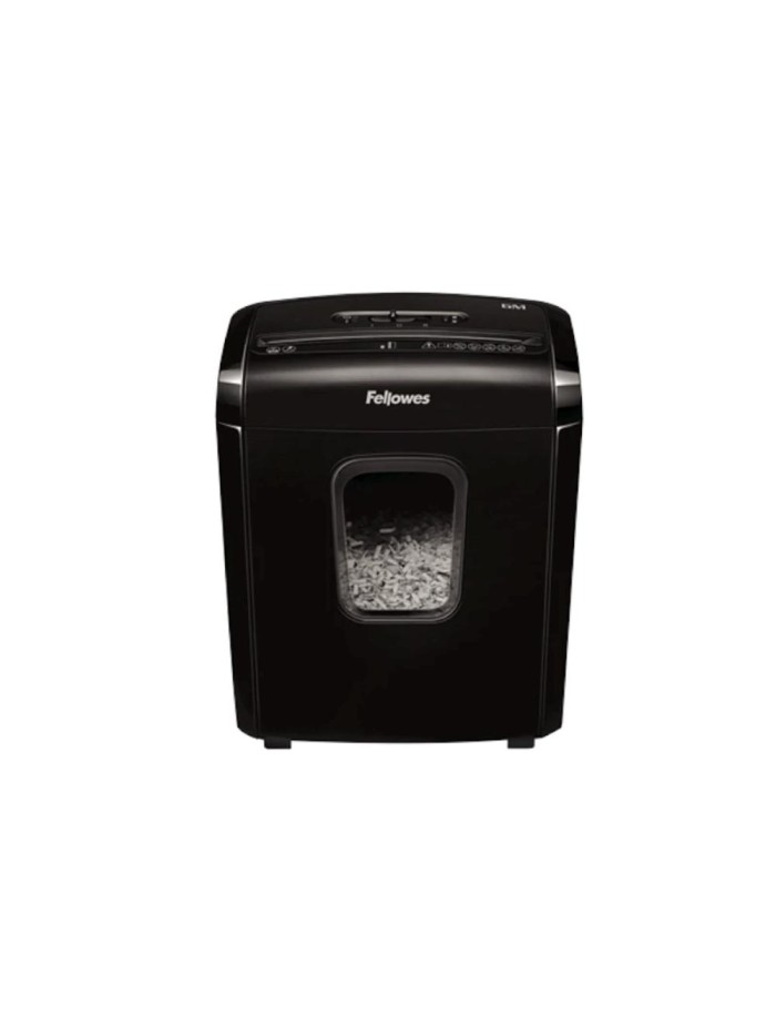 Destructora de papel fellowes 6m negra minicorte 4x12mm Destructora de papel fellowes 6m negra minicorte 4x12mm
