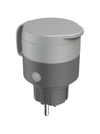 Enchufe exterior hama 10a 2300w gris