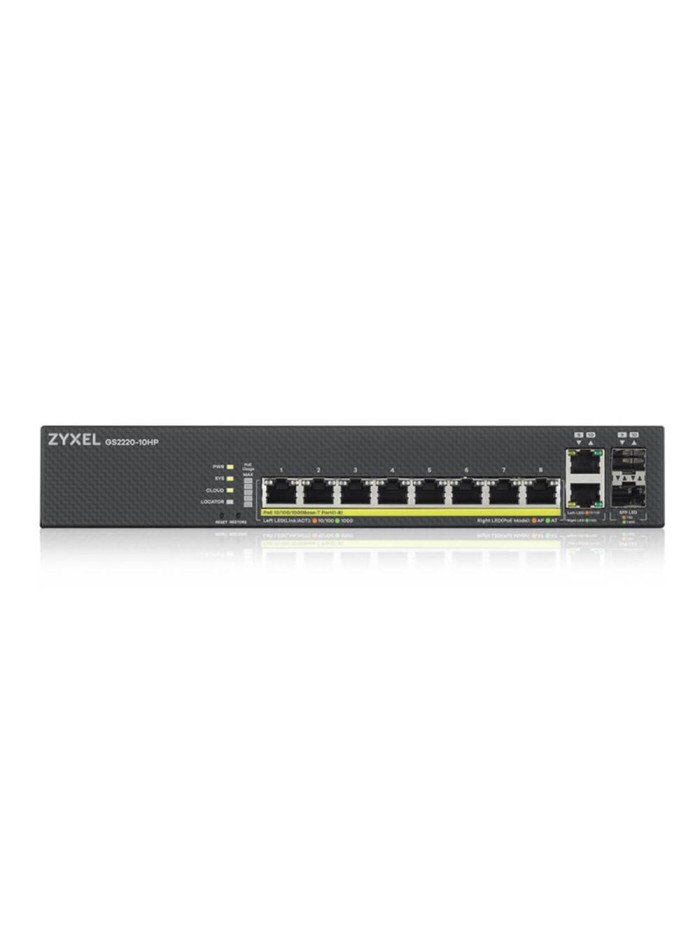 Switch zyxel gs2220 - 10hp - eu0101f 12 puertos Switch zyxel gs2220 - 10hp - eu0101f 12 puertos