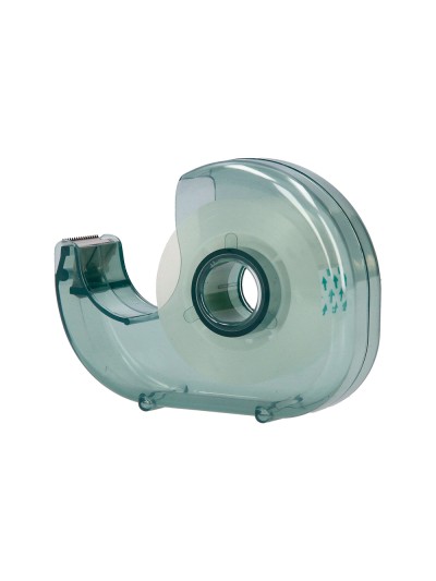 Miniportarrollo liderpapel ecouse 100% plastico reciclado para cinta de 33 mt x 19 mm
