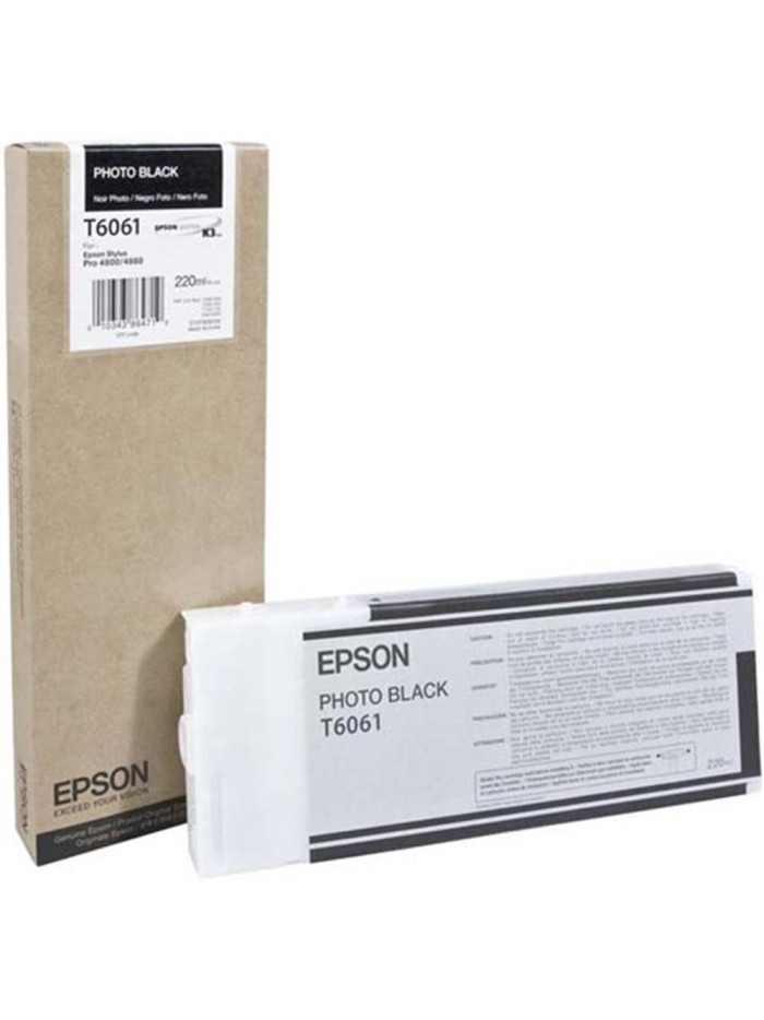 Cartucho tinta epson stylus pro 4880 - 4800 negro foto 220ml Cartucho tinta epson stylus pro 4880 - 4800 negro foto 220ml