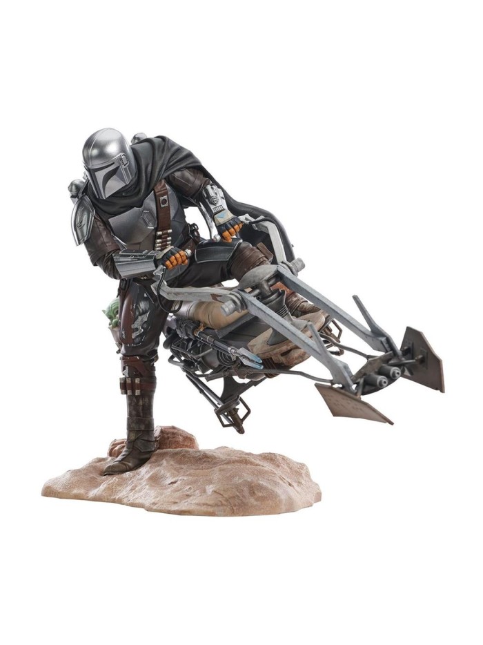 Figura diamond collection star wars: the mandalorian premier collection din djarin en moto speeder 23cm Figura diamond collection star wars: the mandalorian premier collection din djarin en moto speeder 23cm
