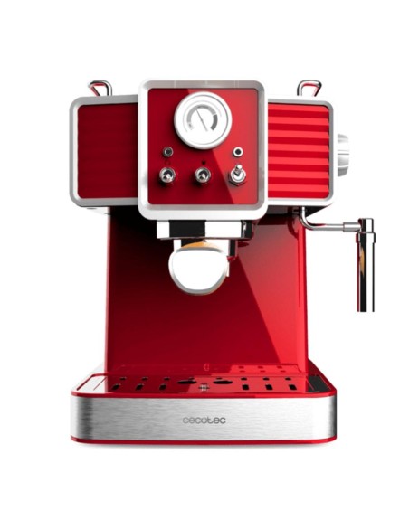 Cafetera cecotec power espresso 20 tradizionale light red 1350w 1.5l