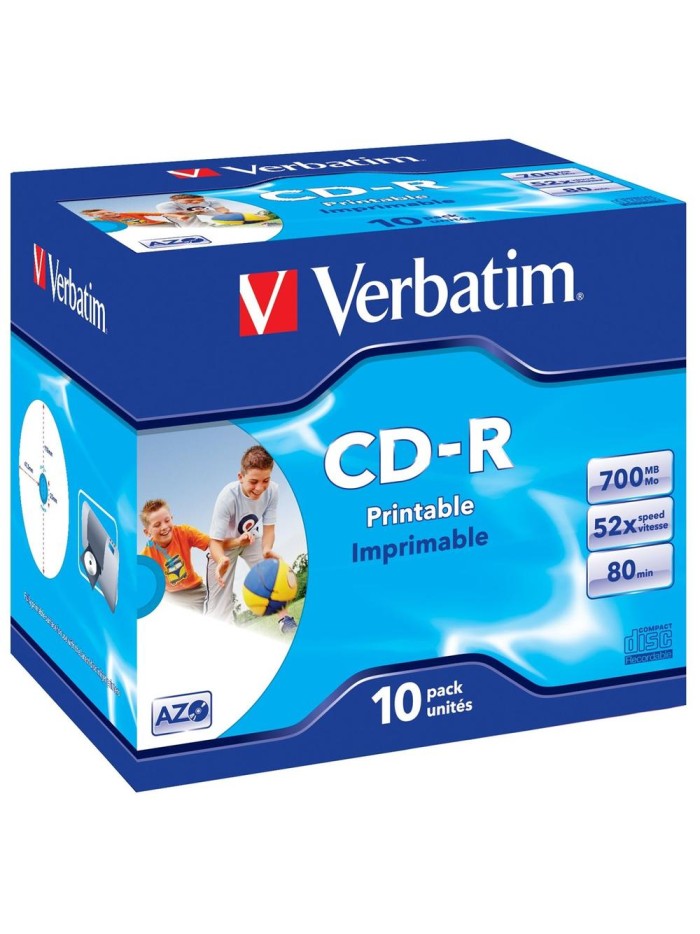 Verbatim cd - r 700mb 52x tarrina 10uds Verbatim cd - r 700mb 52x tarrina 10uds