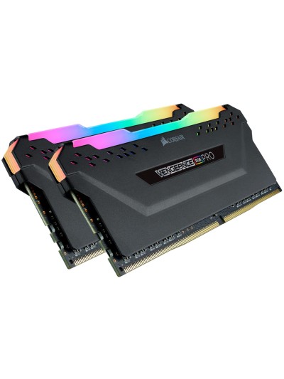 Memoria ram ddr4 16gb kit 2x8 corsair vengeance - pc4 - 25600 - 3200mhz - c16 rgb negro