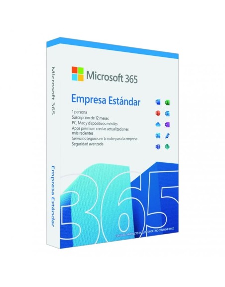 Microsoft office 365 empresa estandar 1 licencia 1 año 5 dispositivos caja