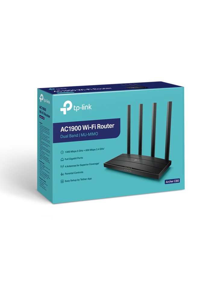 Router wifi tp link archer ac80 ac1900 dual band mu - mimo 1900mbps Router wifi tp link archer ac80 ac1900 dual band mu - mimo 1900mbps