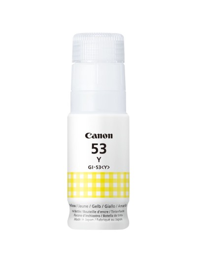 Botella tinta canon gi - 53y amarilla