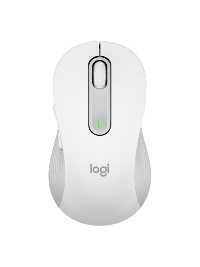 Mouse raton logitech m650 for business grande wireless inalambrico blanco crudo