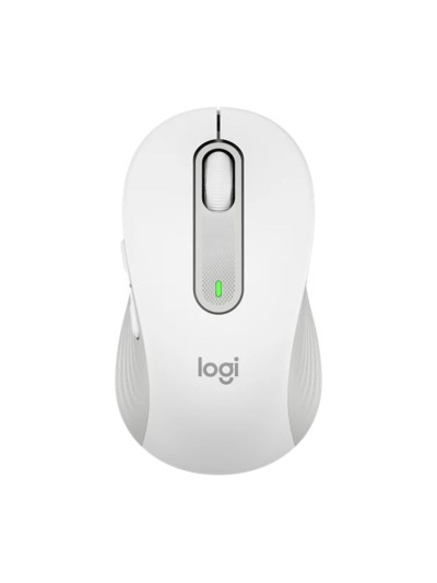 Mouse raton logitech m650 mediano optico wireless inalambrico blanco crudo