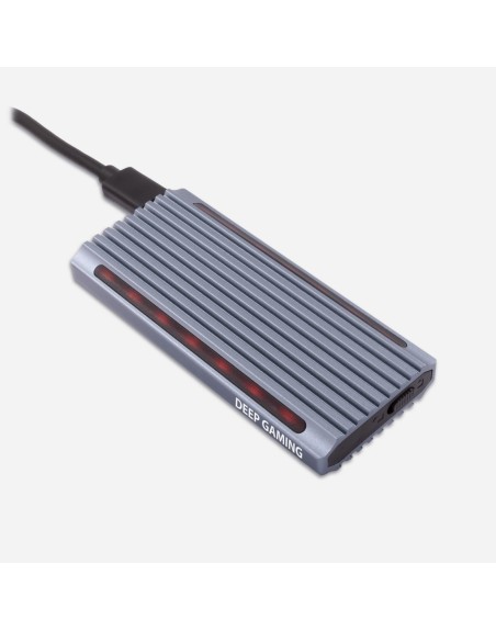 Mini carcasa disco ssd deep gaming dg - mcm - nvme1 nvme m.2 usb 3.1 gen 2 rgb