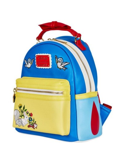 Mochila loungefly disney blancanieves cosplay bow handle mini backpack