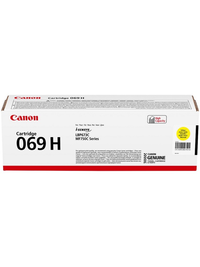 Toner canon 069h amarillo 5095c002 Toner canon 069h amarillo 5095c002