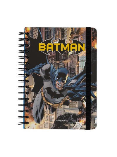 Agenda escolar a5 2022 - 2023 12 meses dc comics batman