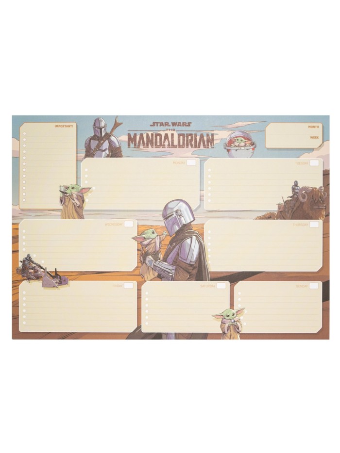 Bloc planificador semanal a3 star wars the mandalorian Bloc planificador semanal a3 star wars the mandalorian
