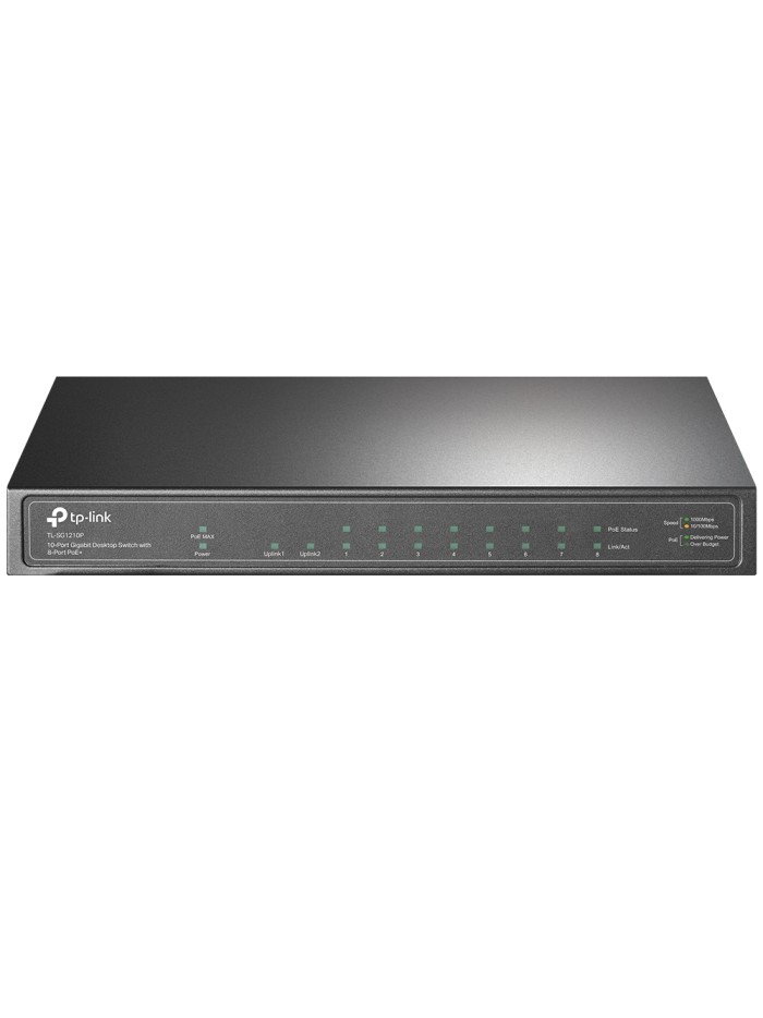 Switch 10 puertos tp - link tl - sg1210p 10 - 100 - 1000 8 puertos poe+ 1 puerto sfp Switch 10 puertos tp - link tl - sg1210p 10 - 100 - 1000 8 puertos poe+ 1 puerto sfp