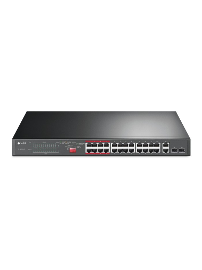Switch 26 puertos tp - link tl - sl1226p 24 puertos 10 - 100 2 puertos poe+ Switch 26 puertos tp - link tl - sl1226p 24 puertos 10 - 100 2 puertos poe+