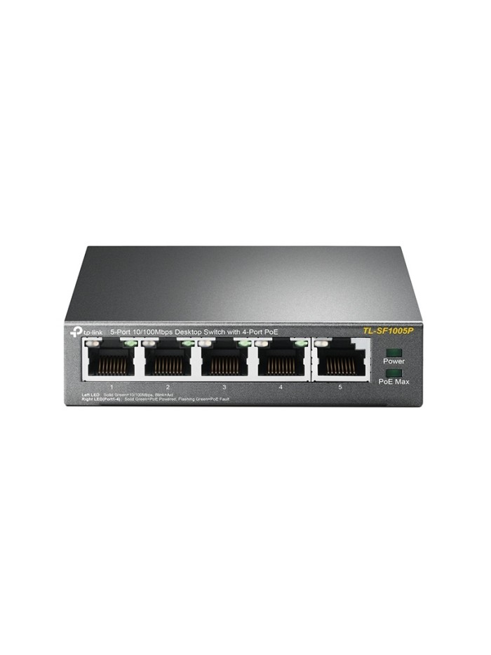 Switch 5 puertos tp - link tl - sf1005p 10 - 100 4 puertos poe Switch 5 puertos tp - link tl - sf1005p 10 - 100 4 puertos poe