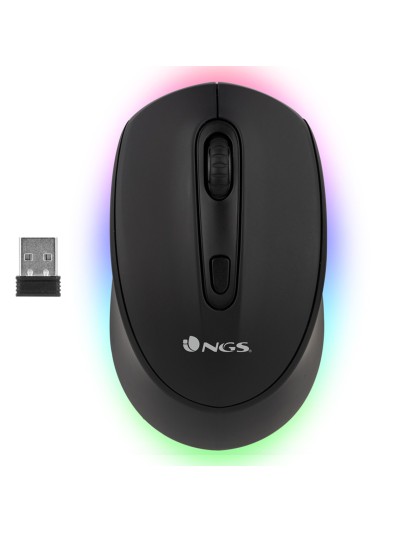 Raton multidispositivo inalambrico recargable ngs smog - rb