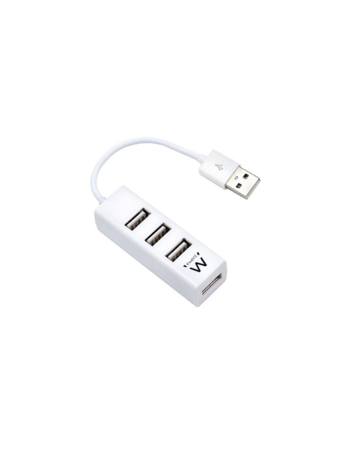 Mini hub usb ewent 4 puertos - usb 2.0 - blanco Mini hub usb ewent 4 puertos - usb 2.0 - blanco