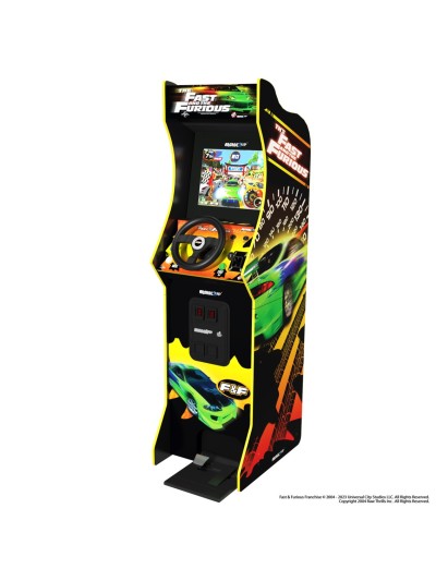 Maquina recreativa arcade 1 up deluxe racing - the fast & the furious