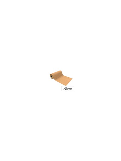 Papel de regalo basika kraft liso natural ancho 31 cm longitud 80 m