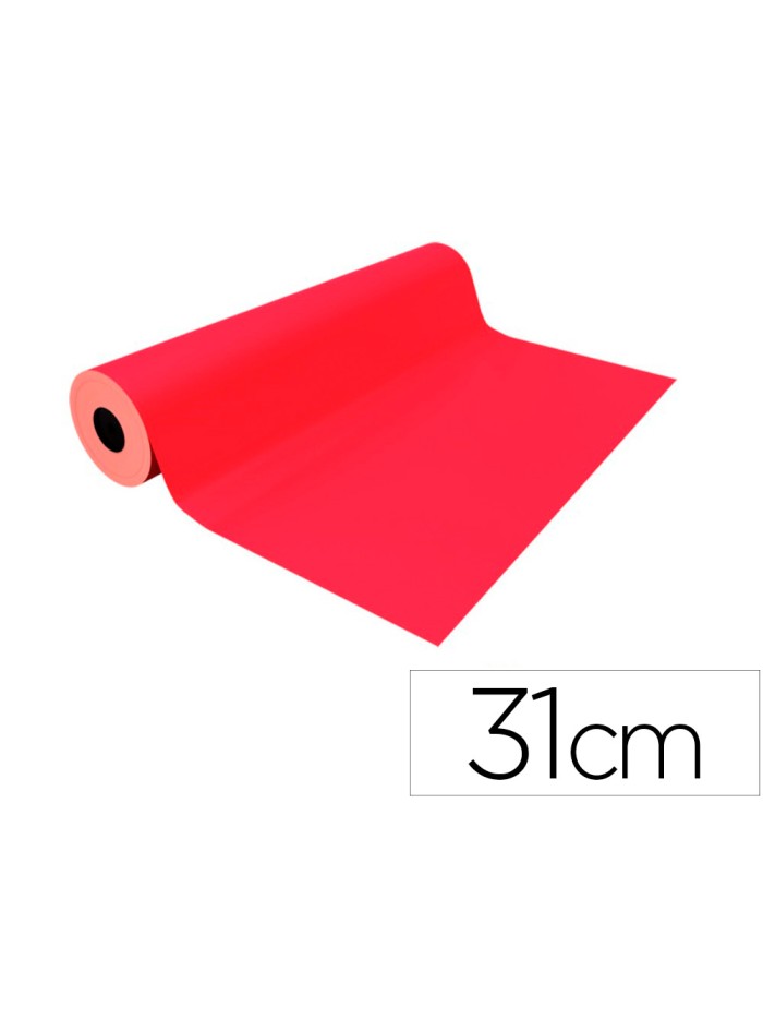 Papel de regalo basika metalizado rojo bobina ancho 31 cm longitud 80 m Papel de regalo basika metalizado rojo bobina ancho 31 cm longitud 80 m