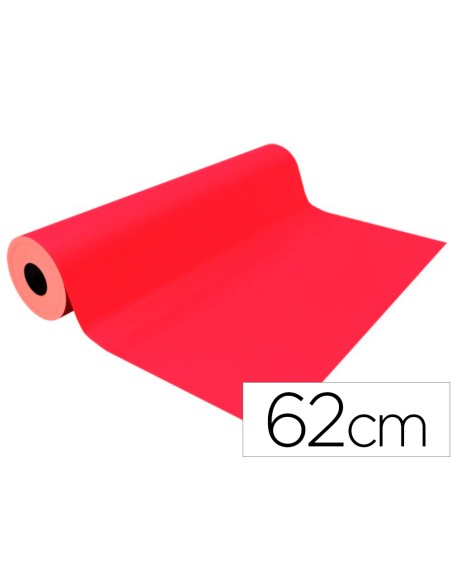 Papel de regalo basika metalizado rojo bobina ancho 62 cm longitud 80 m