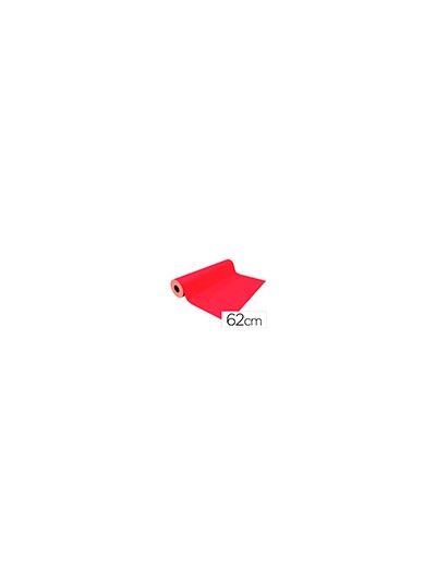 Papel de regalo basika metalizado rojo bobina ancho 62 cm longitud 80 m