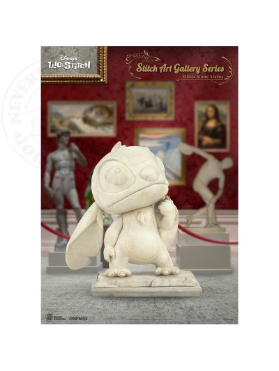 Figura beast kingdom mini egg attack disney art gallery stitch estátua