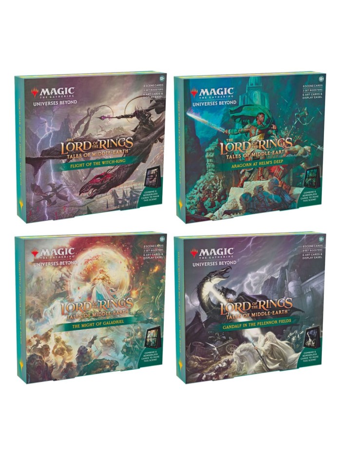 Caja de cartas magic the gathering lord of the rings tales of middle earth cajas de escena 4 unidades inglés Caja de cartas magic the gathering lord of the rings tales of middle earth cajas de escena 4 unidades inglés