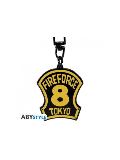 Llavero abystyle fire force emblema division 8