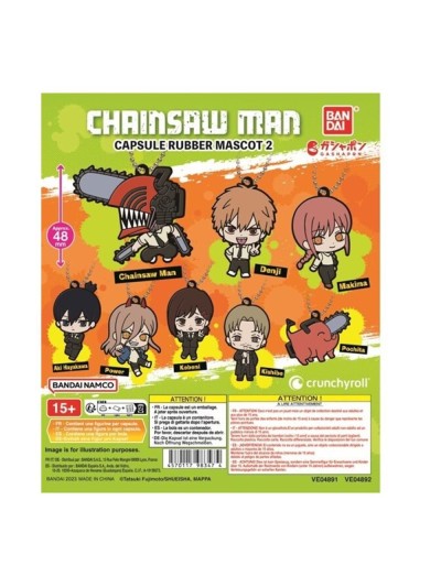 Set gashapon lote 40 articulos chainsaw man rubber mascot 2