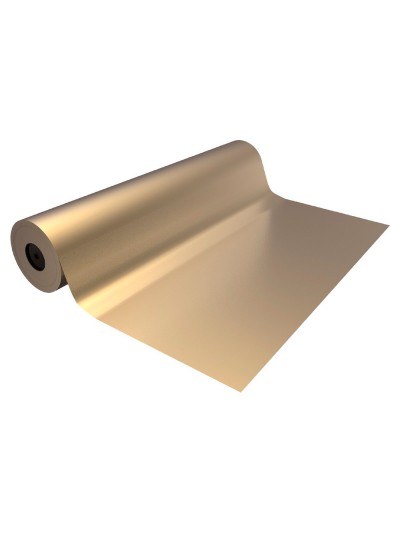 Papel de regalo basika metalizado oro bobina ancho 31 cm longitud 80 m