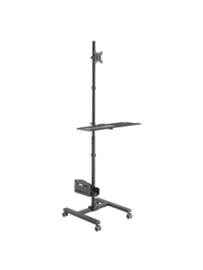 Soporte suelo con ruedas equip vesa hasta 32 pulgadas max 8kg + soporte teclado max 2kg