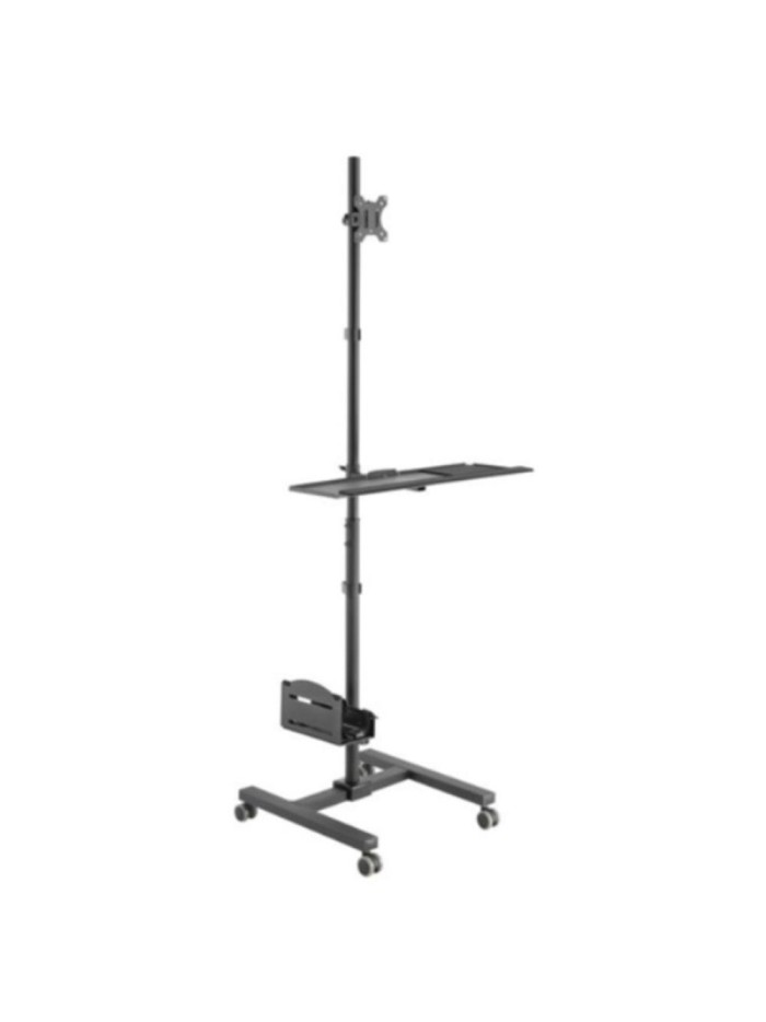 Soporte suelo con ruedas equip vesa hasta 32 pulgadas max 8kg + soporte teclado max 2kg Soporte suelo con ruedas equip vesa hasta 32 pulgadas max 8kg + soporte teclado max 2kg