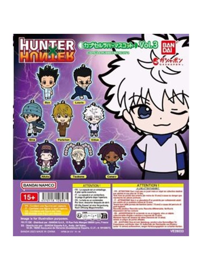 Surtido bandai gashapon hunter x hunter capsule rubber 3 40 articulos Surtido bandai gashapon hunter x hunter capsule rubber 3 40 articulos