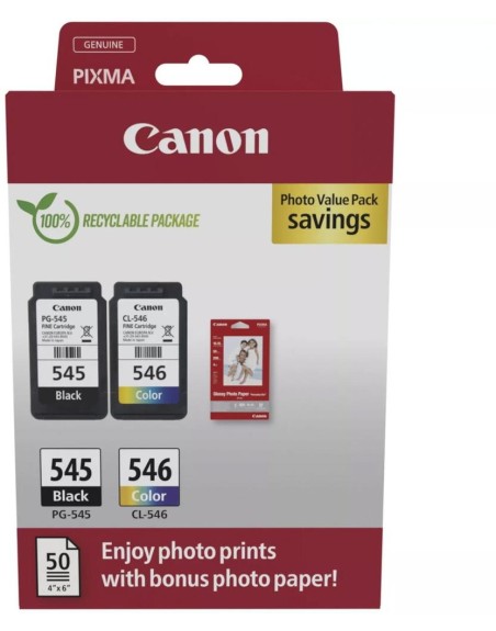 Cartucho tinta canon pg - 545 - cl - 546
