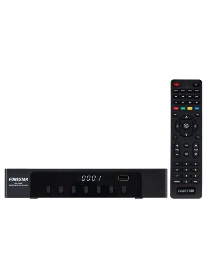 Receptor satelite sobremesa fonestar hd dvb - s2 h.265 rds - 524hd Receptor satelite sobremesa fonestar hd dvb - s2 h.265 rds - 524hd