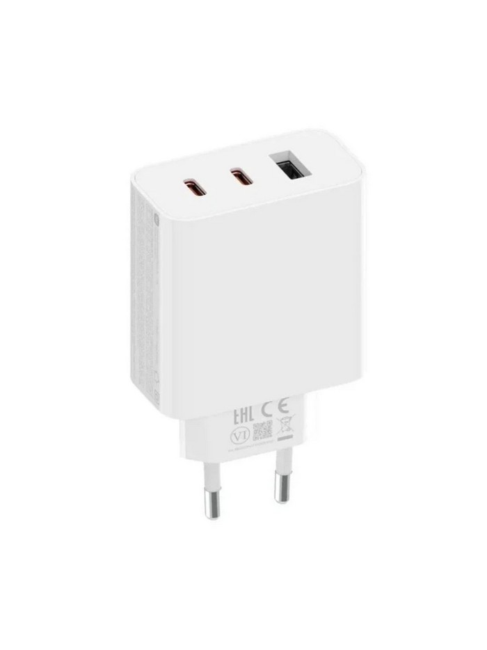 Cargador xiaomi 2c1a gan 67w trio - 2 x usb c 1 x usb a - con cable - color blanco Cargador xiaomi 2c1a gan 67w trio - 2 x usb c 1 x usb a - con cable - color blanco