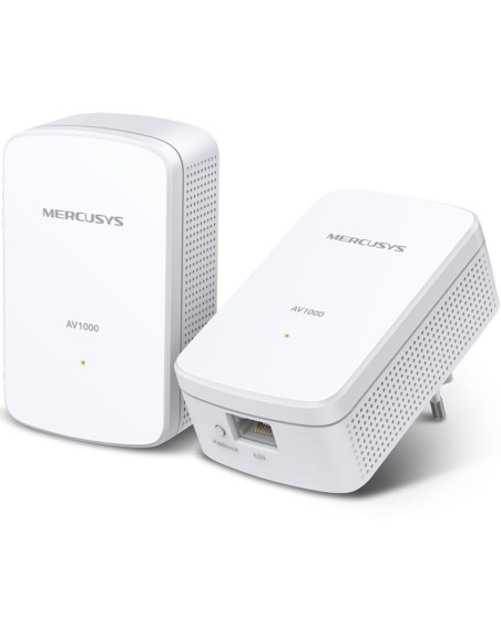 Kit 2 powerline mercusys mp500 kit av1000 gigabit - pack 2 unidades