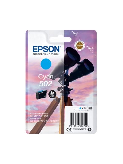 Cartucho tinta epson t02v240 502 cian ink