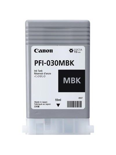 Cartucho canon pfi - 030 negro mate ta - 20ta - 20 mfp l24eita - 30ta - 30 mfp l36ei