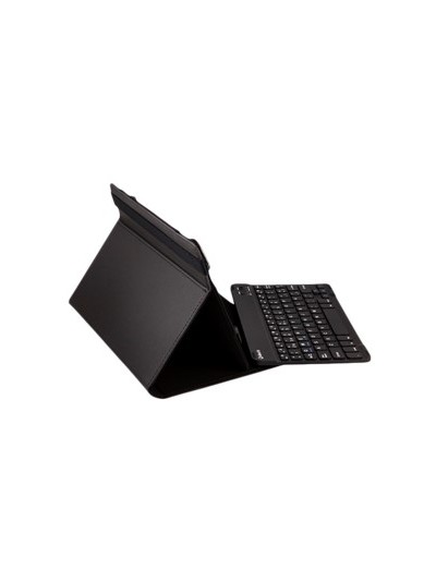 Funda universal gripcase silver ht para tablet 9 - 10 pulgadas + teclado bluetooth negro