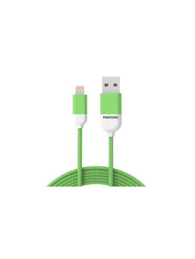 Cable nylon pantone lightning a usb 1.5m verde