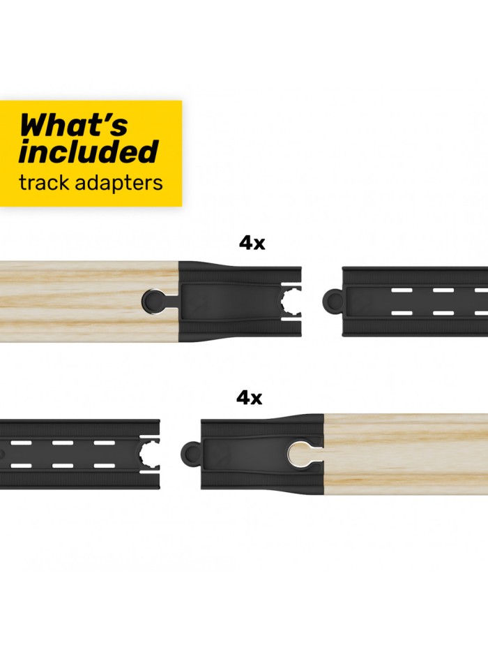 Complemento intelino adaptadores de pistas de madera tren intelino robot Complemento intelino adaptadores de pistas de madera tren intelino robot